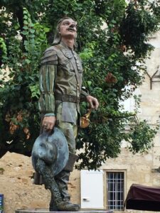 Cyrano de Bergerac statue in Bergerac town