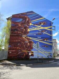 Voyage au travers des images mural art in Angoulême